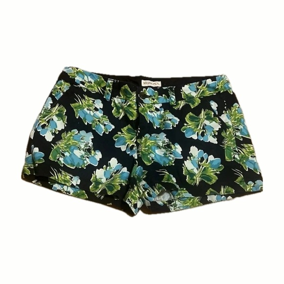 Merona Pants - Merona Women's Floral Shorts - Black and Green